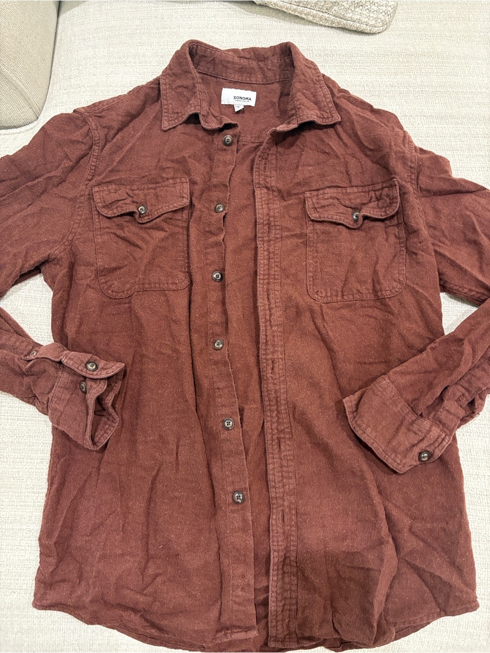 Sonoma Brown Button-Up Shirt - Picture 5 of 5